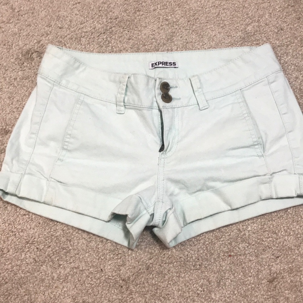 Mint green shorts